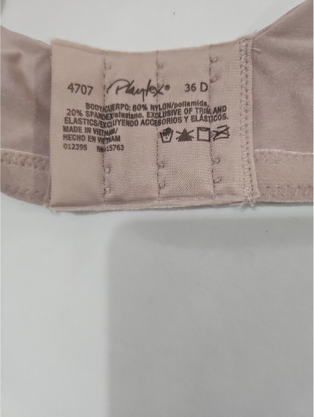 Playtex Secrets NoWire Bra Seamless No-Slip Comfort Strap Style4707 Size 36D NEW - Picture 5 of 5